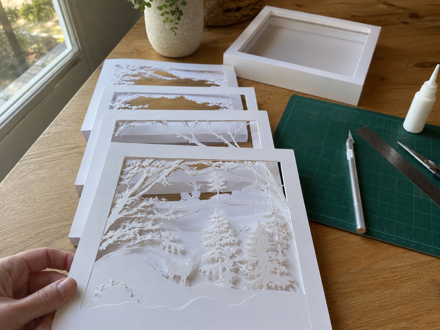 Choisir le bon papier pour une Lightbox — Préparer · Commencer par un papier lisse