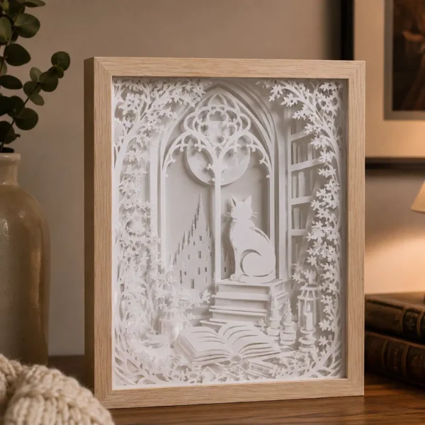 Le Gardien des Grimoires – Papier blanc éteint